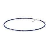 Colier lapis lazuli cu inima de argint DiAmanti 242-03-G